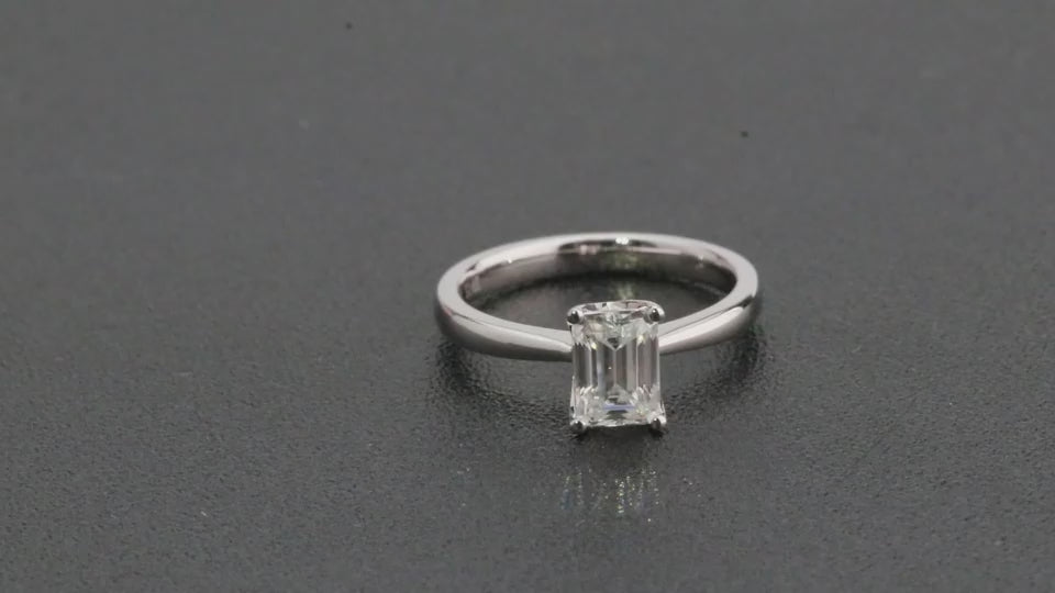 MJ-101 Wedding Jewelry Emerald Cut Engagement Ring – Buy 925 Silver